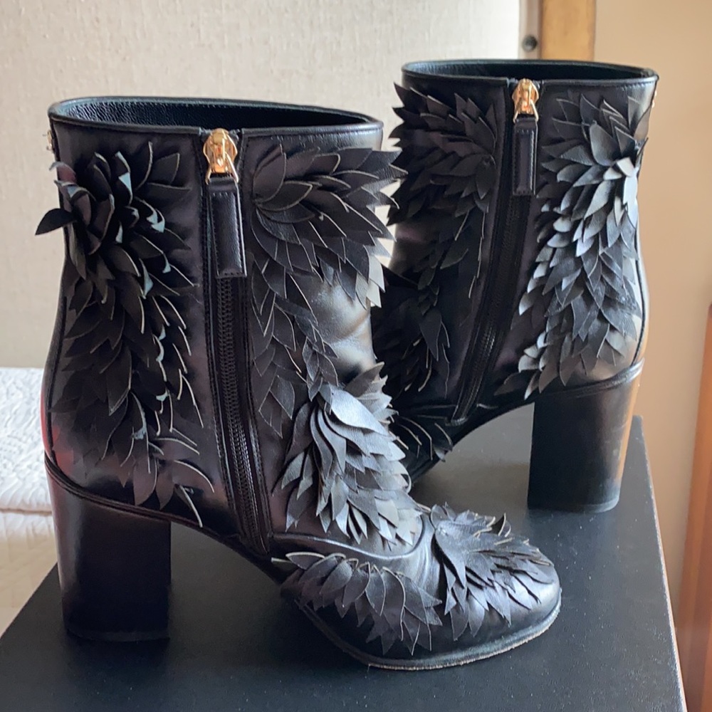 Chanel Lambskin Short Boots Size 7